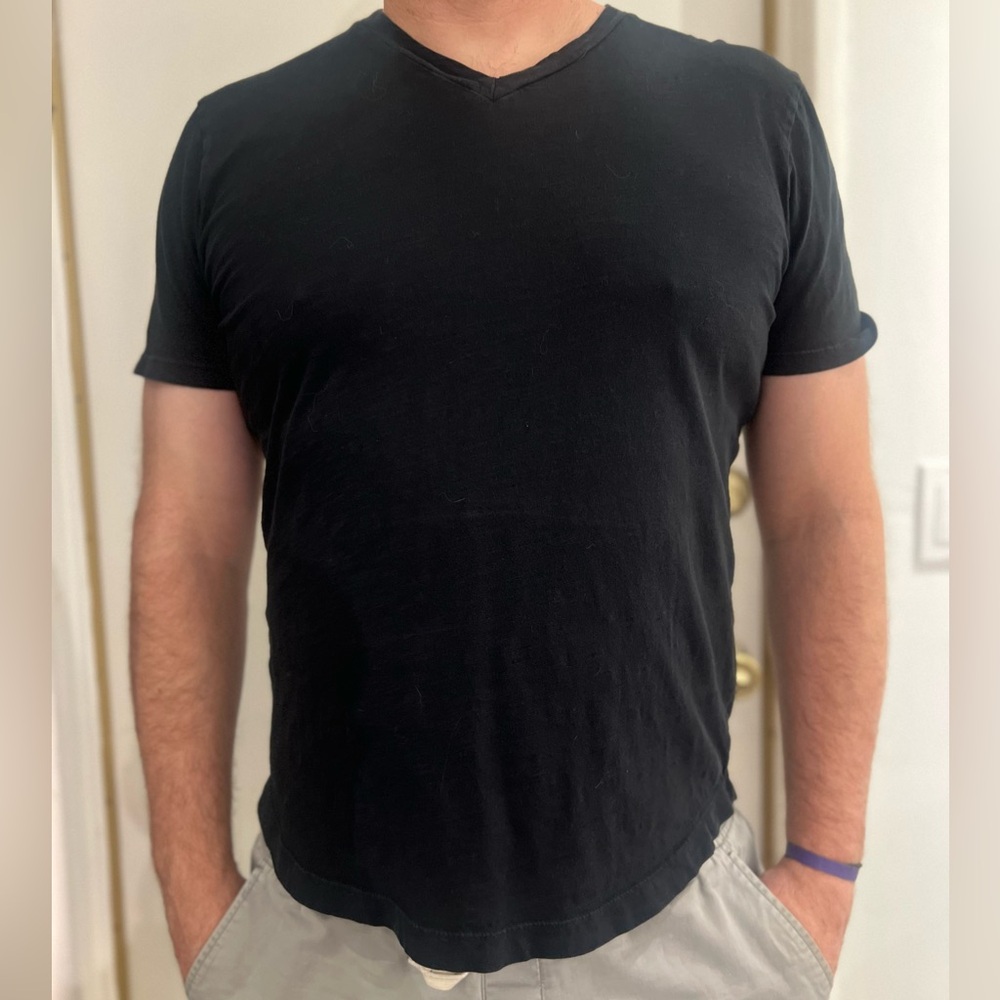 Buck Mason Black V Neck - Picture 2 of 9